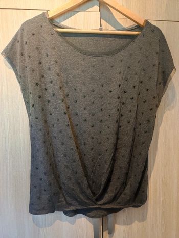 Blouse grise pois noir t M Grain de malice