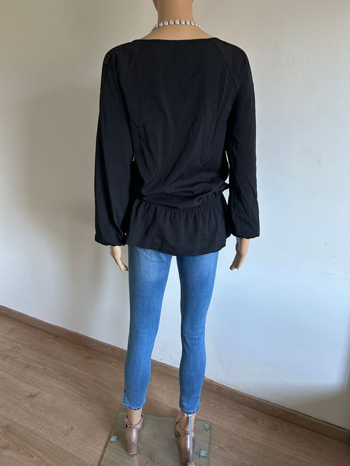 Blouse noire à manches longues Morgan taille 36 jamais portée - photo numéro 6