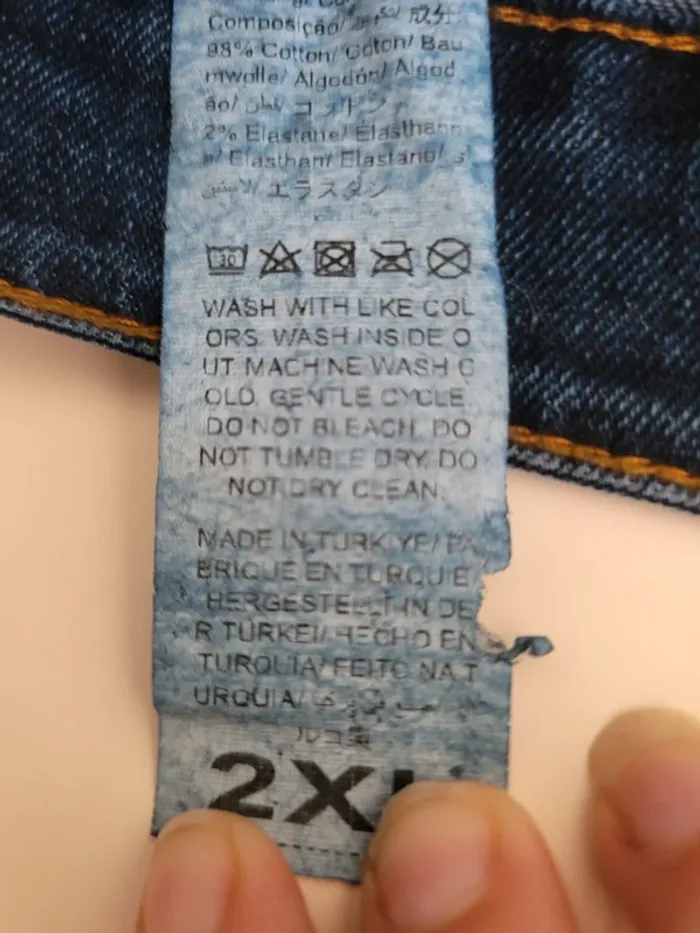 Jean bleu femme 2xl très bon état 50/52 - photo numéro 3