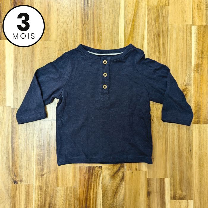 Lot 3 t-shirts manches longues - 3 mois - photo numéro 9