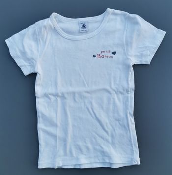 Tee-shirt MC 6 ans fille petit bateau