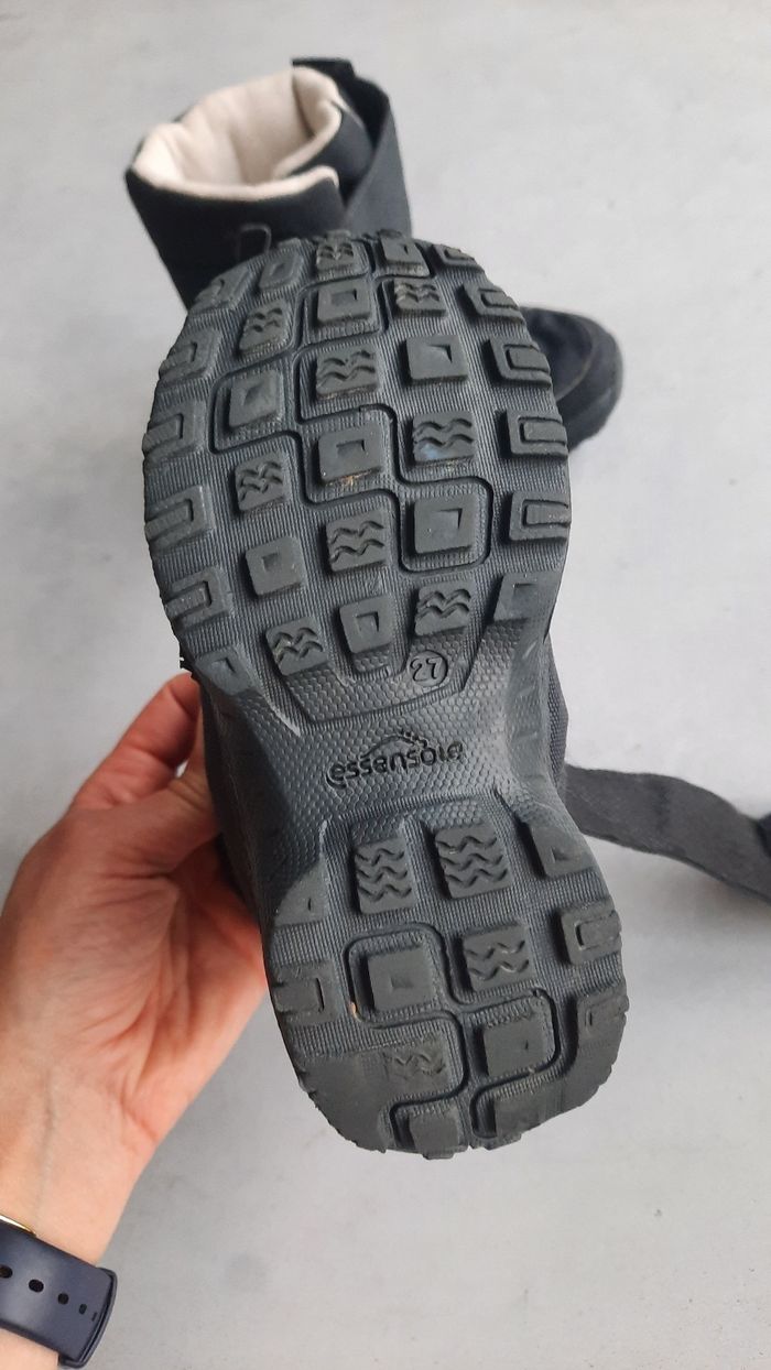 Bottes de neige ski luge montagne noir mixte pointure 27 quechua decathlon - photo numéro 8