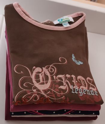 Lot 5 t-shirts manches longues