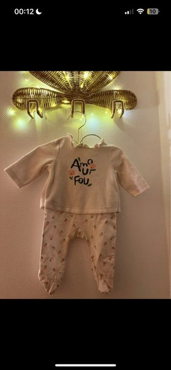 Pyjama amour fou à col