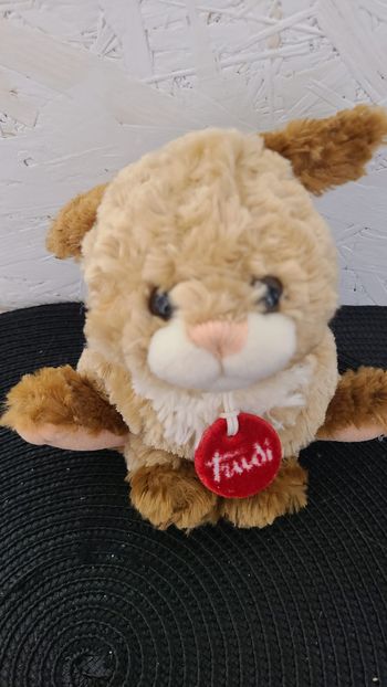 Peluche doudou lapin beige TRUDI