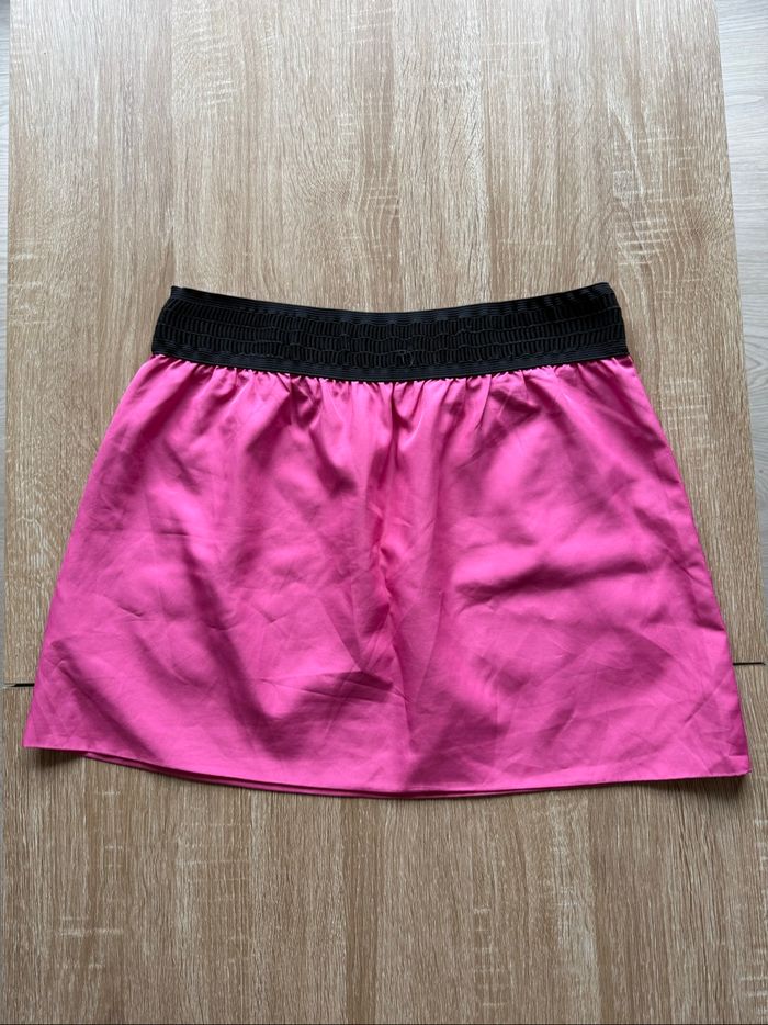 Jupe fuchsia noir Zara trafaluc taille 38 M - photo numéro 6