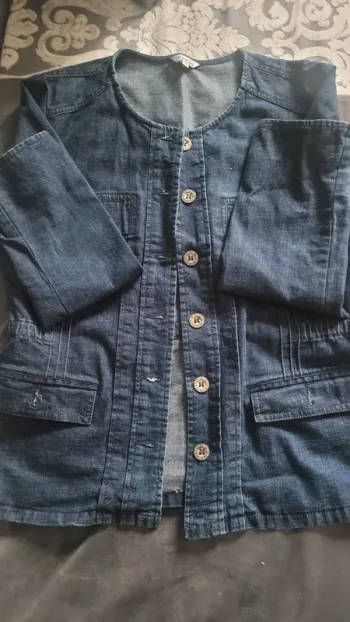 Veste  jean bleue foncée