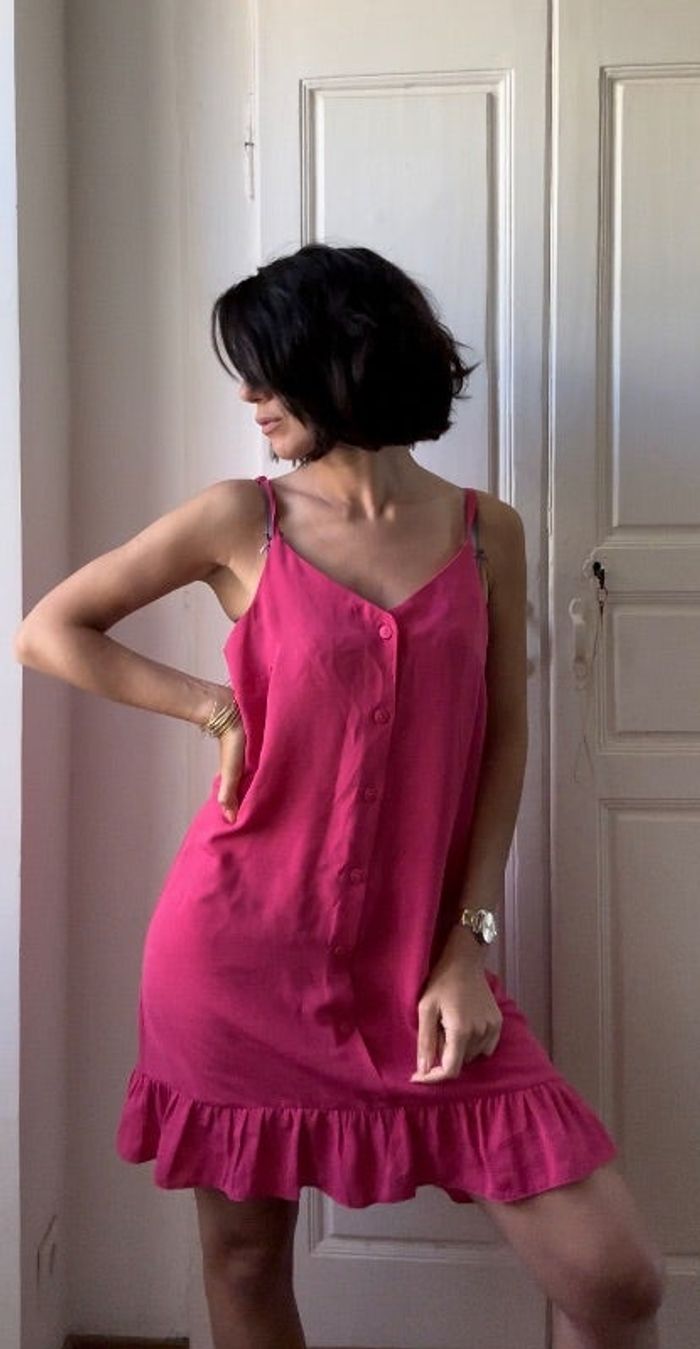 Robe sans manche Rose Framboise Etam - neuve - 40