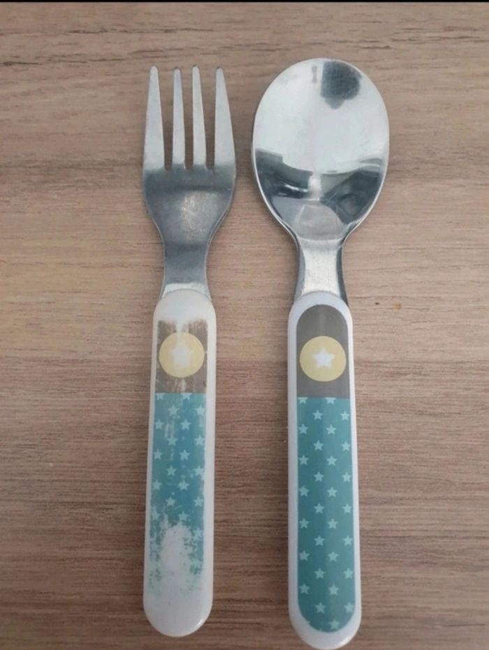 Couverts bébé cuillère et fourchette Bébé 9