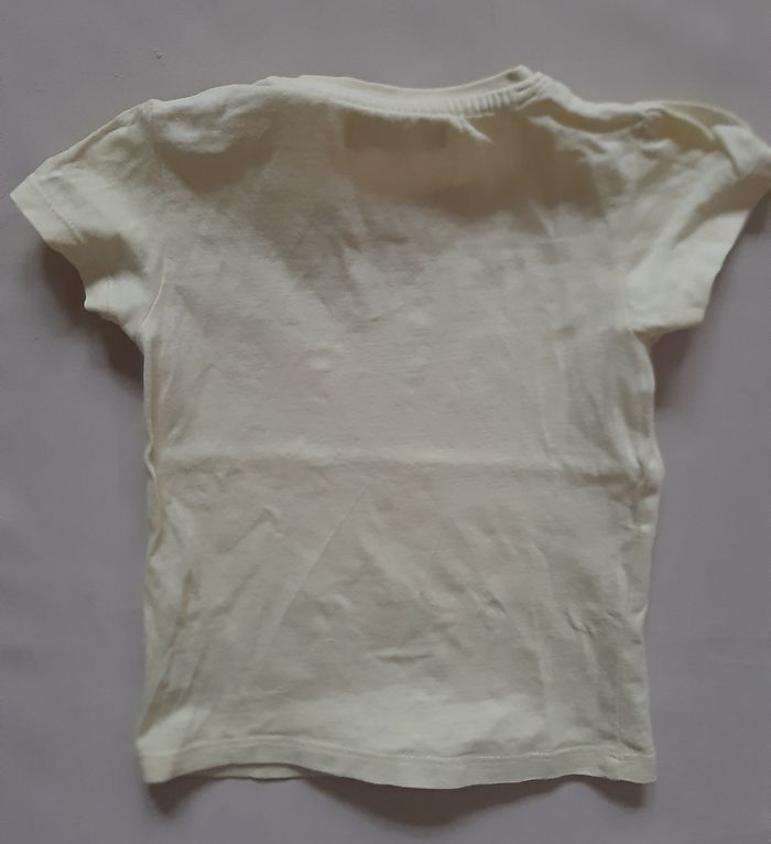 tee-shirt manches courtes jaune fille - marguerite - Mes petits cailloux - 18 mois - photo numéro 5