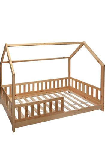 Lit cabane enfant 90x190cm Atmosphera (matelas inclus)