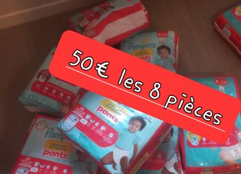 50€ les 8 paquets taille 4 pants