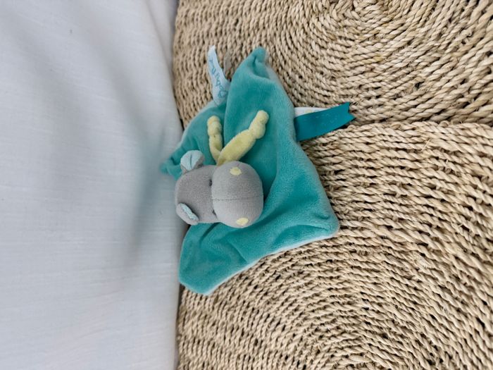 Doudou plat hippopotame BABY NAT - photo numéro 2