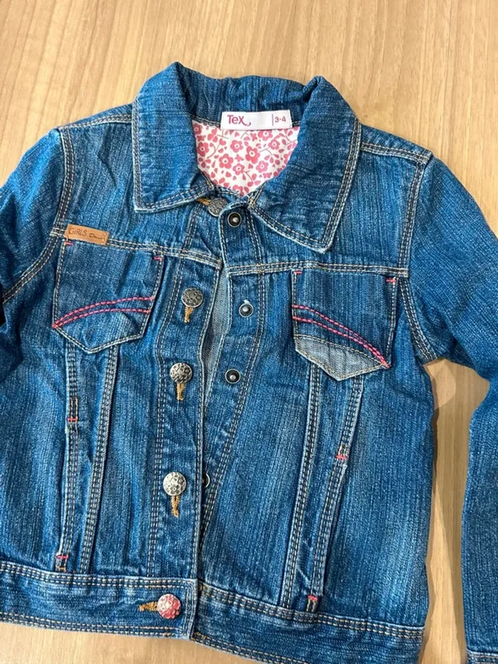 Veste en jeans tex 3-4 ans - photo numéro 3