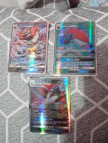 Lot de 3 cartes pokémon