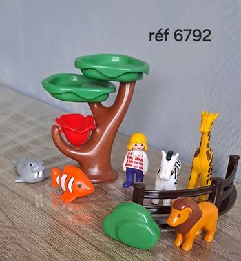 Playmobil 123 zoo transportable avec bassin
