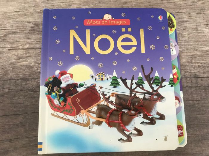 Livre mots en images, éditions Usborne : noël