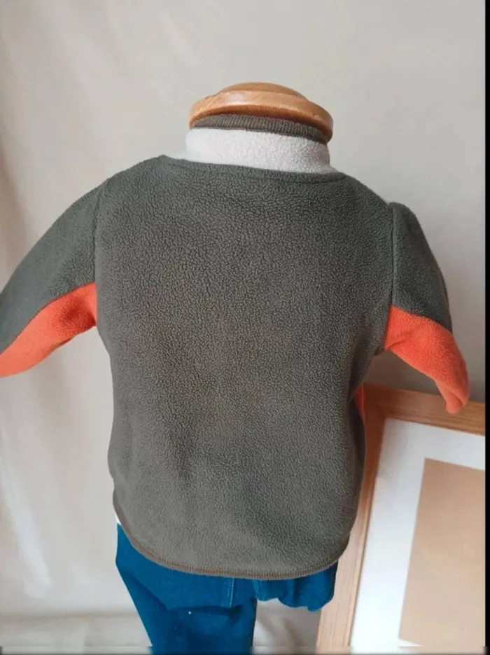 Adorable Polaire Bébé "Petit Dragon Skieur" - Taille 3 Mois - photo numéro 3