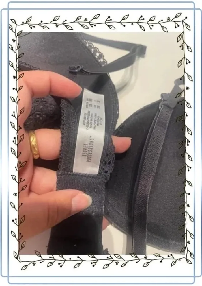 Soutien gorge violet foncé secret possessions, taille 85B, très bon état - photo numéro 4