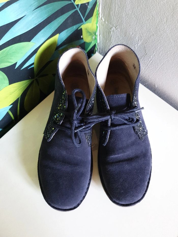 Bottines derbies hautes pailletées - photo numéro 3