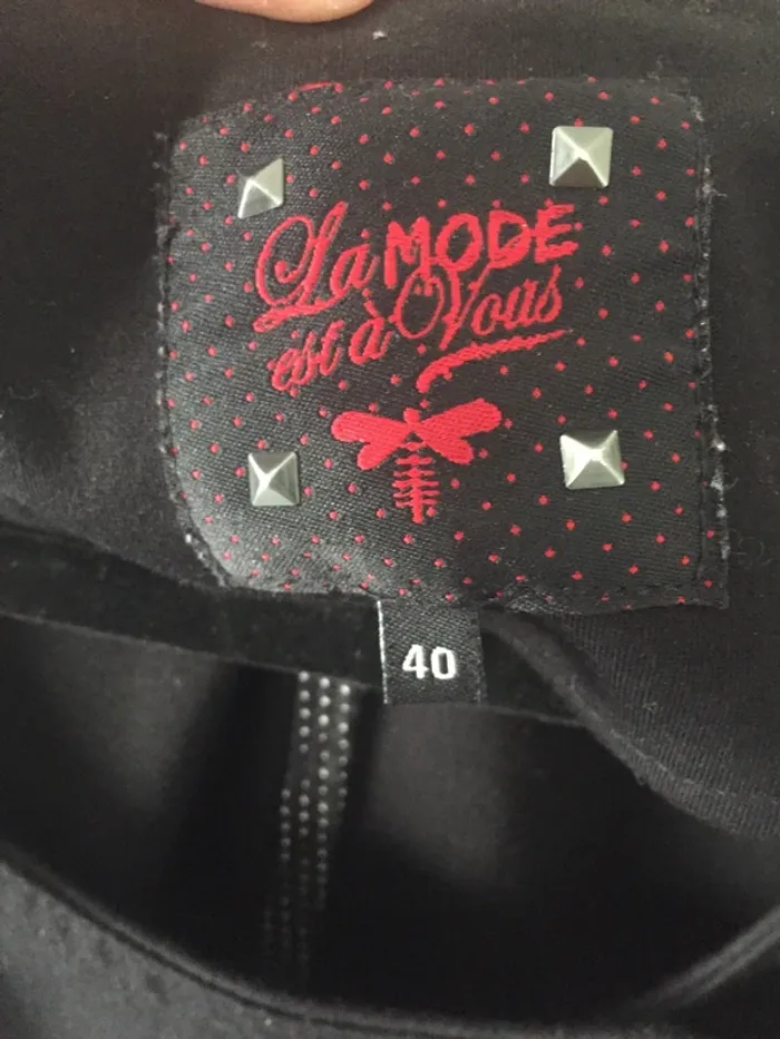 Robe noire style rock la  mode est à vous taille 40 - photo numéro 8