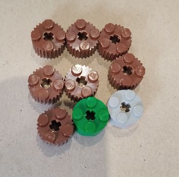 Lot brique ronde lego 