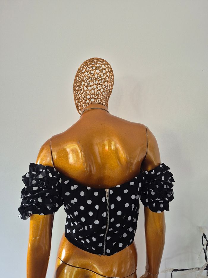 Top Femme Noir et Blanc Taille M/38 - photo numéro 2