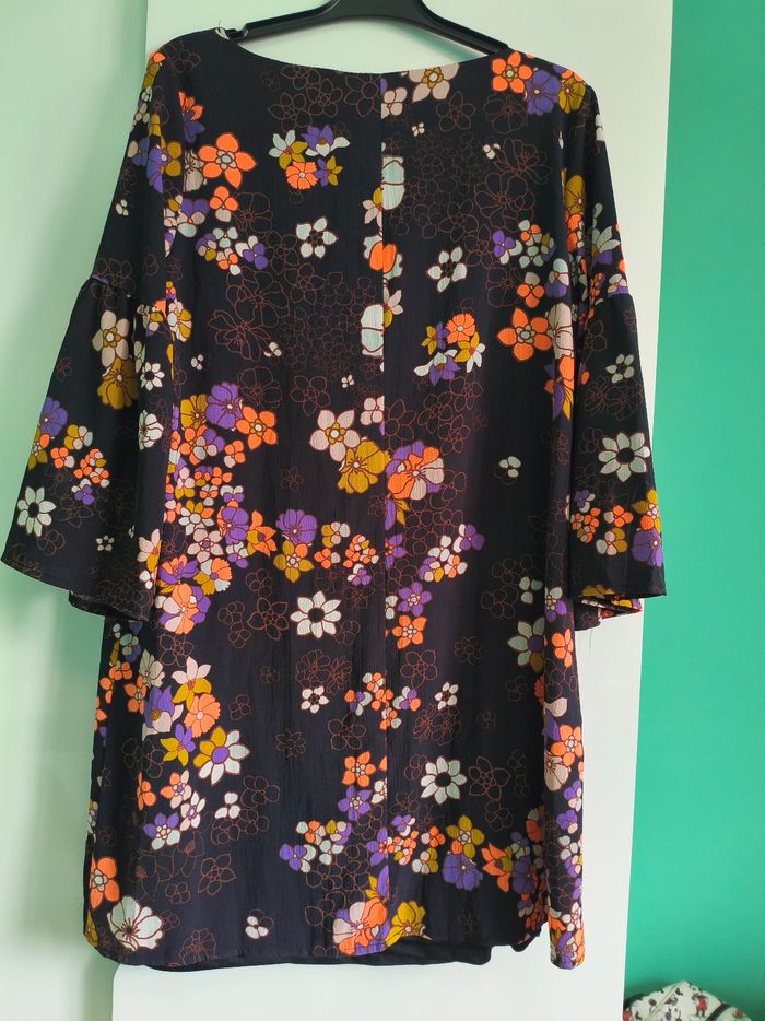 Robe fleurie noire Cache Cache – taille 42 - photo numéro 2