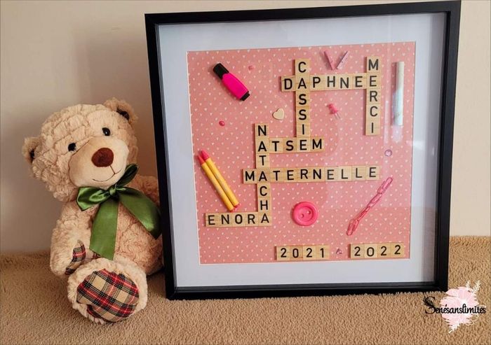 Cadre Scrabble fait main - photo numéro 3