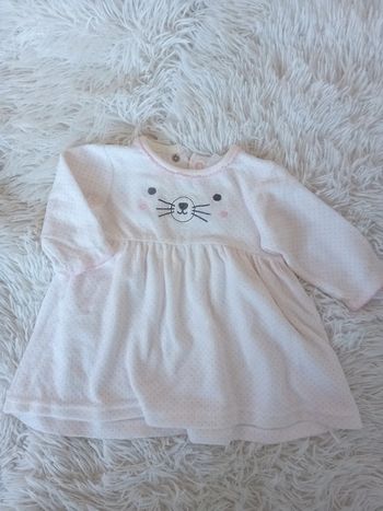 Robe en velours 3/6mois