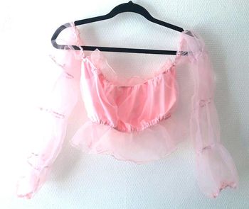 Brassière légère top rose taille M