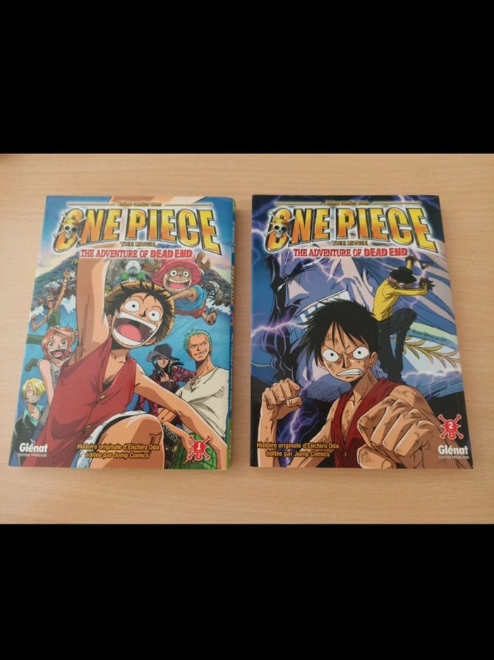 Lot de 2 mangas anime comics one pièce the movie the adventure of dead end tomes 1 et 2