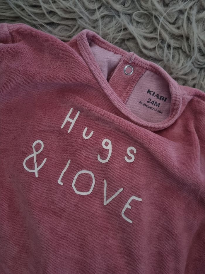 Grenouillère rose avec écriture 24mois - photo numéro 3