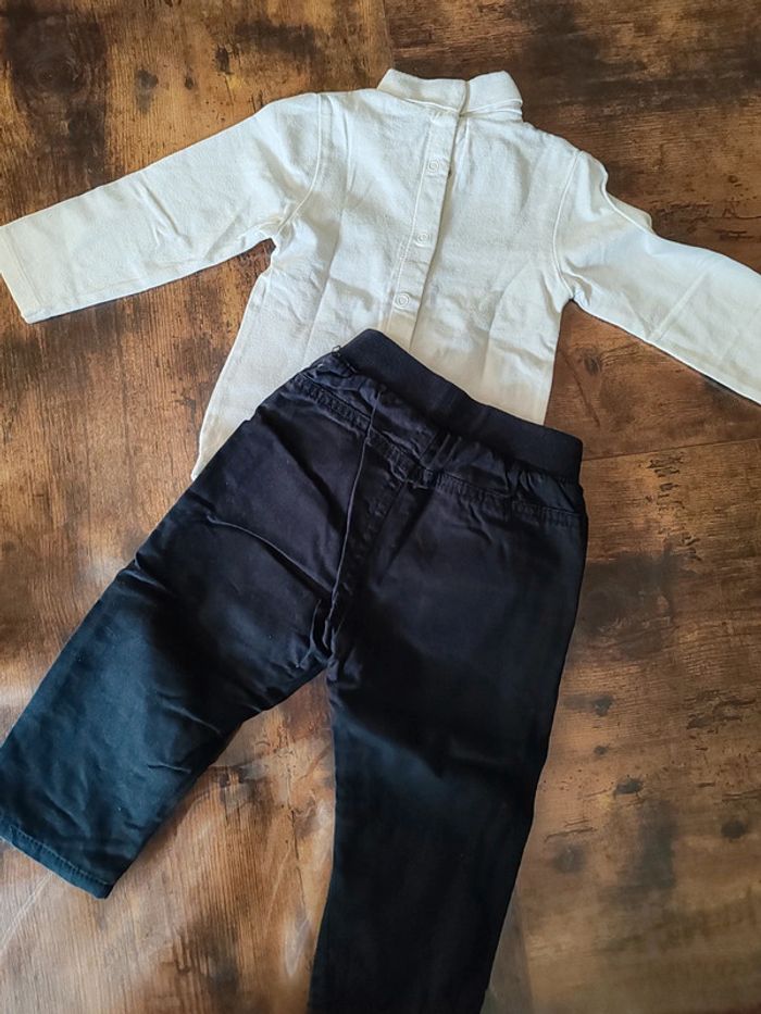 Ensemble garçon 9 mois sous pull kiabi et pantalon boite a malices - photo numéro 3