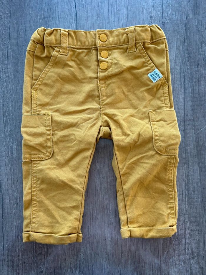 Ensemble jean t-shirt manches longues 6 mois - photo numéro 2