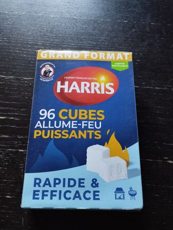 Harris - Cubes allume feu - Sans odeur - Barbecue - Cheminées - 96 cubes -