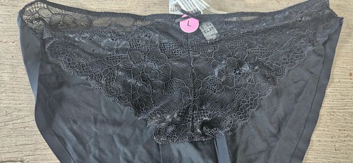 Culotte noir avec dentelle, Kiabi, tailleL, avec étiquette - photo numéro 4