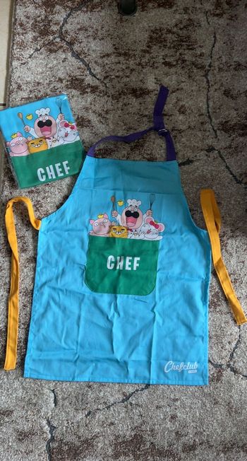 Tablier enfant chef club neuf
