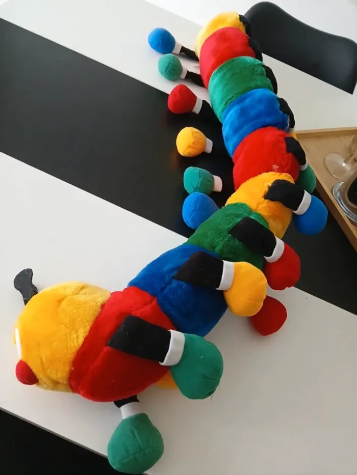 Grande Péluche chenille colorée🎉🎁 - photo numéro 5
