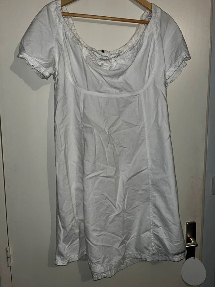 Robe courte un brin de blé taille XL écru