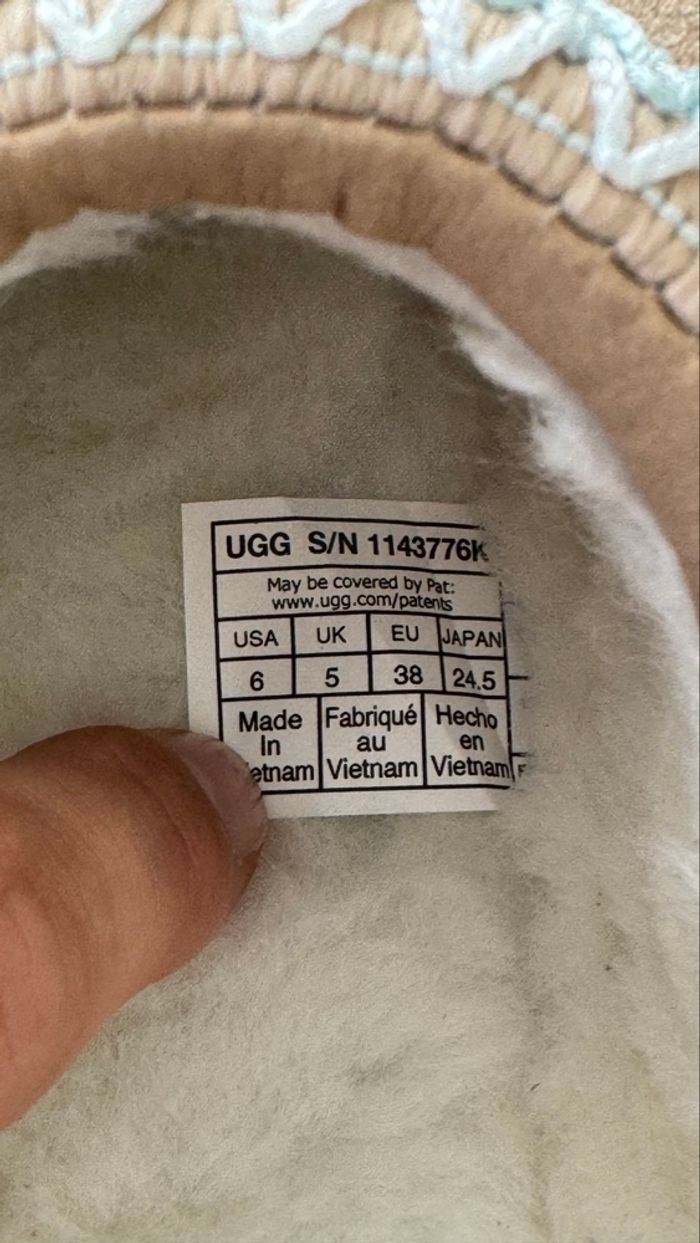 Ugg Tazz Sand beige chaussure d’hiver taille 38 - photo numéro 8