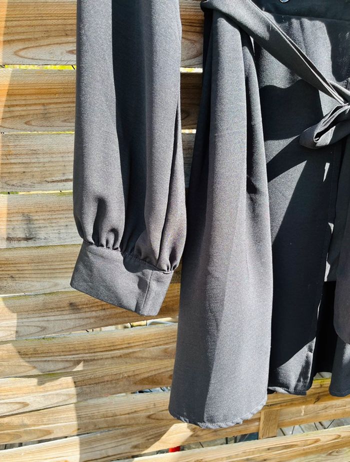 Robe portefeuille noir - Taille 40 - photo numéro 4