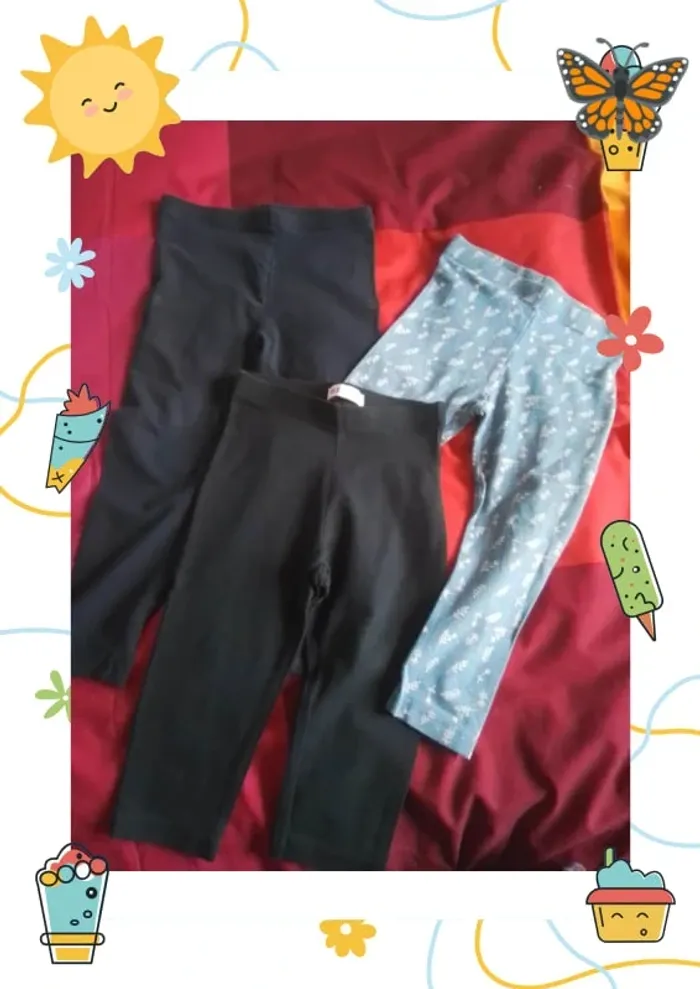 Lot de 3 legging 3ans - photo numéro 2