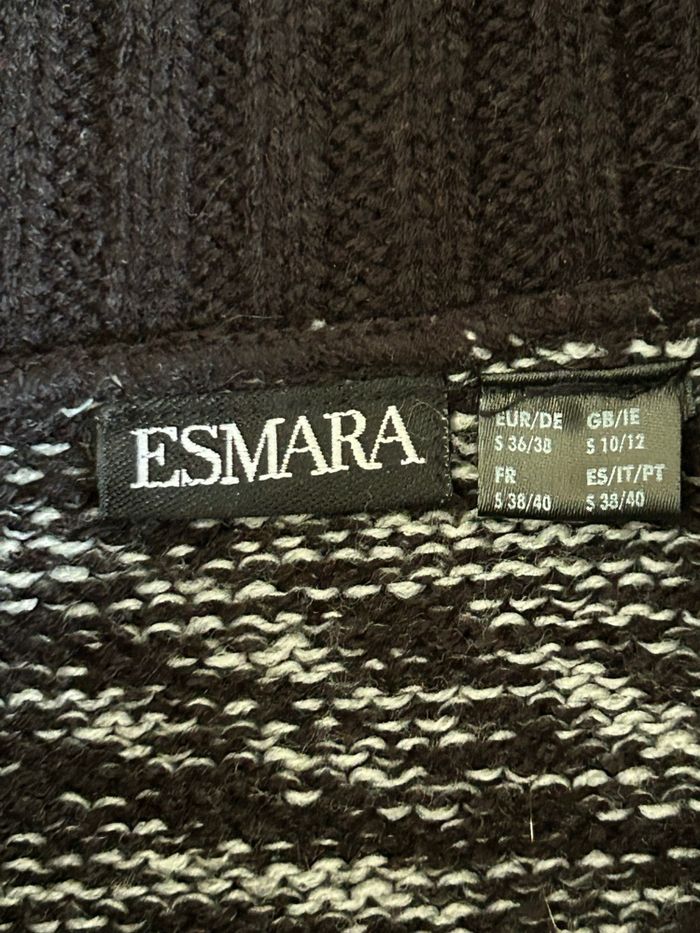 Pull noir et gris à manches courtes Esmara taille 38/40 TBE - photo numéro 9