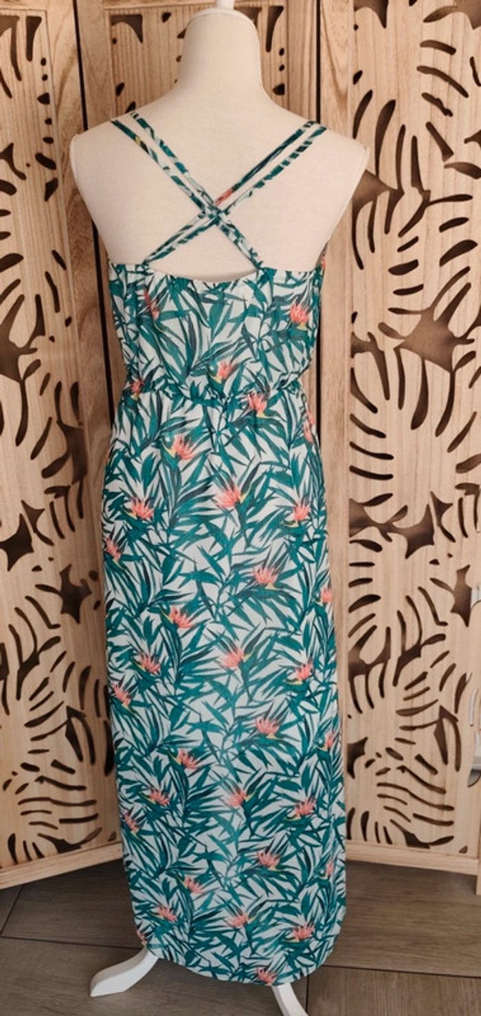 Robe imprimée fleurs façon cache coeur T 34 Kiabi - photo numéro 5
