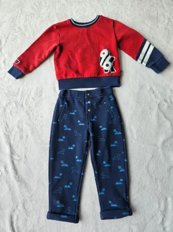Tenue sweat + pantalon okaidi 3 ans 98cm