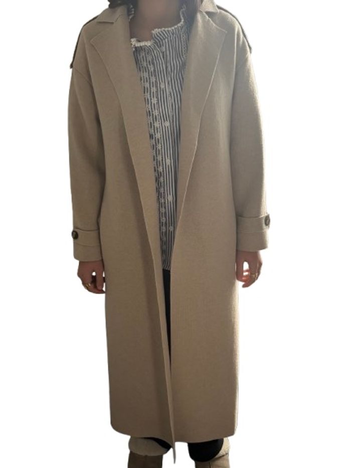 Long manteau en cachemire