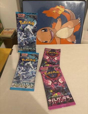 Lot de 4 booster Pokémon  japonais