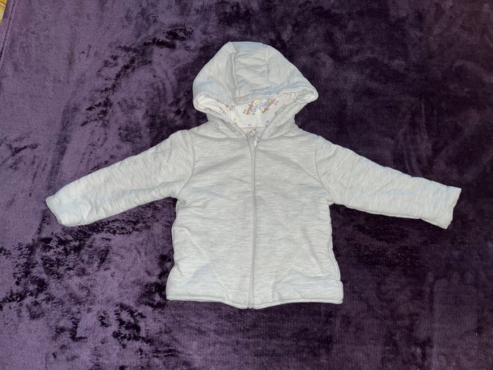 Sweat à capuche zippé réversible bébé garçon taille 9 mois