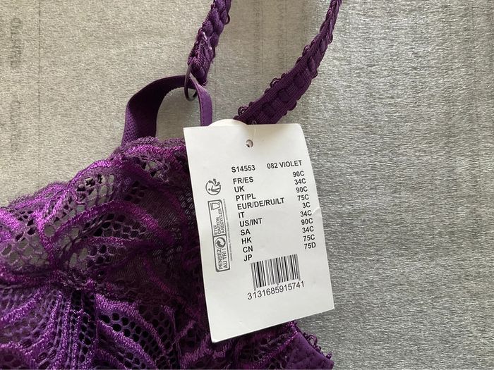 Soutien-gorge violet Bestform neuf - photo numéro 3